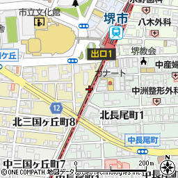 大阪府堺市堺区北三国ヶ丘町8丁8周辺の地図