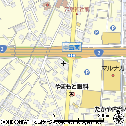 岡山県倉敷市中島2202周辺の地図