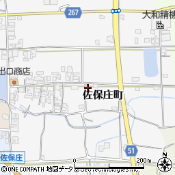奈良県天理市佐保庄町477周辺の地図