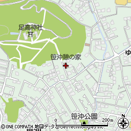 倉敷市　笹沖憩の家周辺の地図