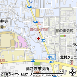 藤井寺動物病院周辺の地図
