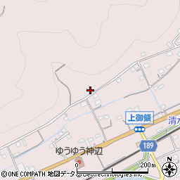 広島県福山市神辺町上御領1404周辺の地図