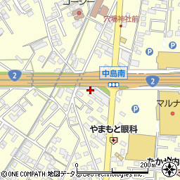 岡山県倉敷市中島2693周辺の地図