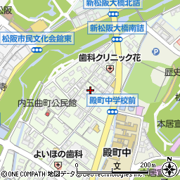 三重県松阪市内五曲町39周辺の地図