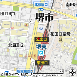 パソコン市民講座　南海堺東駅教室周辺の地図