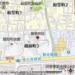 曽根神社周辺の地図