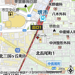 餃子の王将 堺市駅前店周辺の地図