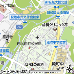 三重県松阪市内五曲町38周辺の地図