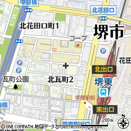 ぢどり亭堺東本店周辺の地図