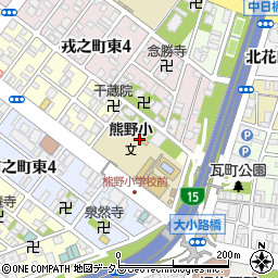 堺市立熊野小学校周辺の地図