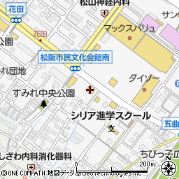 ブロンコビリー松阪店周辺の地図