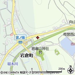 稲倉郵便局周辺の地図