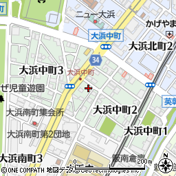 大阪府堺市堺区大浜中町周辺の地図