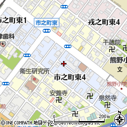 大阪府堺市堺区市之町東周辺の地図
