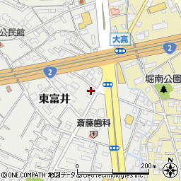 アフェクト東富井店周辺の地図