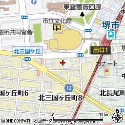 大阪府堺市堺区北三国ヶ丘町8丁7周辺の地図