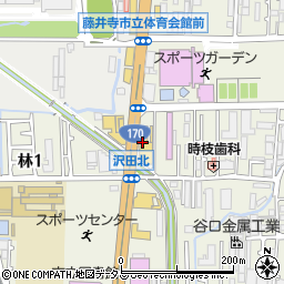 大阪トヨペット　藤井寺店周辺の地図