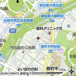 三重県松阪市内五曲町34周辺の地図