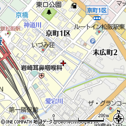 三重県松阪市京町１区30周辺の地図