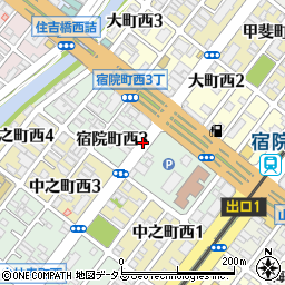 大阪府堺市堺区宿院町西周辺の地図