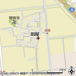 三重県多気郡明和町田屋523周辺の地図