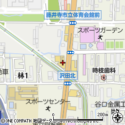 大阪トヨタ自動車藤井寺店周辺の地図