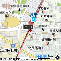 賃貸住宅サービス　ＪＲ堺市駅前案内センター周辺の地図