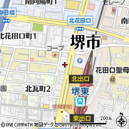 大阪府堺市堺区南花田口町2丁周辺の地図