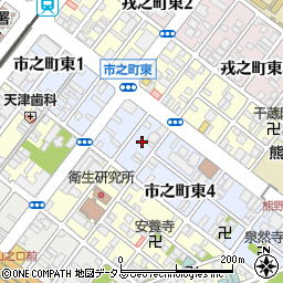 大阪府堺市堺区市之町東3丁周辺の地図