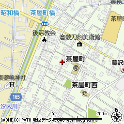 岡山県倉敷市茶屋町167周辺の地図