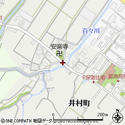 西井村周辺の地図
