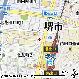 ダイコク　堺東高島屋前薬店周辺の地図