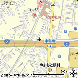 岡山県倉敷市中島2698周辺の地図