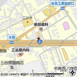 岡山県倉敷市中島1460周辺の地図