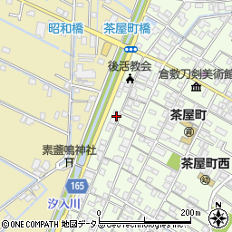 岡山県倉敷市茶屋町47周辺の地図