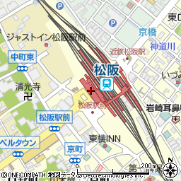 百五銀行ＪＲ松阪駅 ＡＴＭ周辺の地図