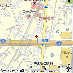 岡山県倉敷市中島2702周辺の地図