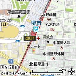 三菱ＵＦＪ銀行ＪＲ堺市駅前 ＡＴＭ周辺の地図