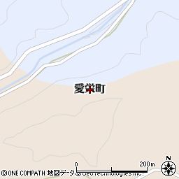 島根県益田市愛栄町周辺の地図