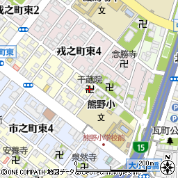 干蔵院周辺の地図