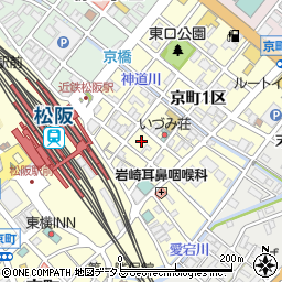 三重県松阪市京町１区20周辺の地図