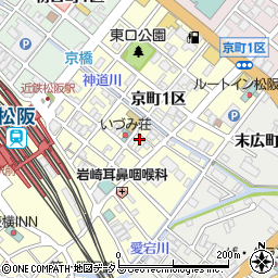 三重県松阪市京町１区25周辺の地図