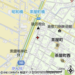岡山県倉敷市茶屋町108周辺の地図