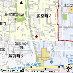 大阪府堺市北区船堂町2丁1周辺の地図