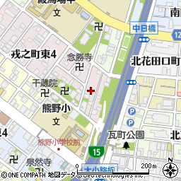 大阪府堺市堺区戎之町東5丁4周辺の地図