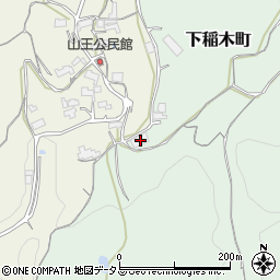 岡山県井原市下稲木町491周辺の地図