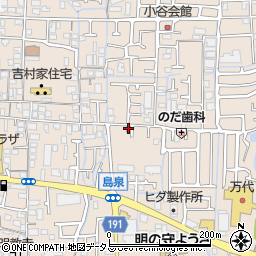 羽曳野島泉郵便局周辺の地図