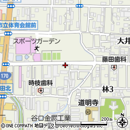 藤井寺敬任会クリニック　分院周辺の地図