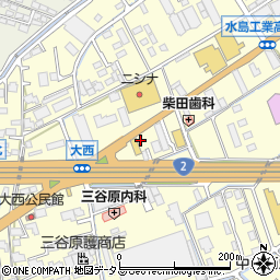 岡山県倉敷市中島1366周辺の地図
