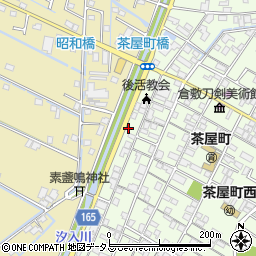 岡山県倉敷市茶屋町50周辺の地図
